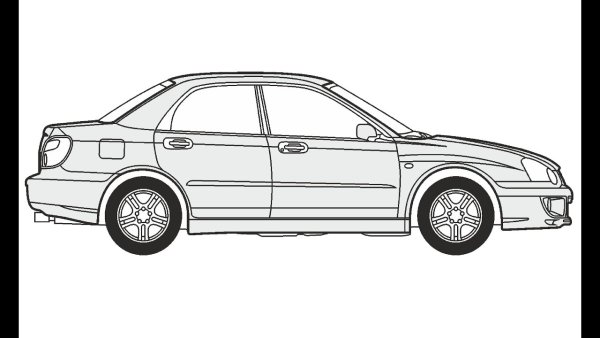 Раскраска Subaru Legacy