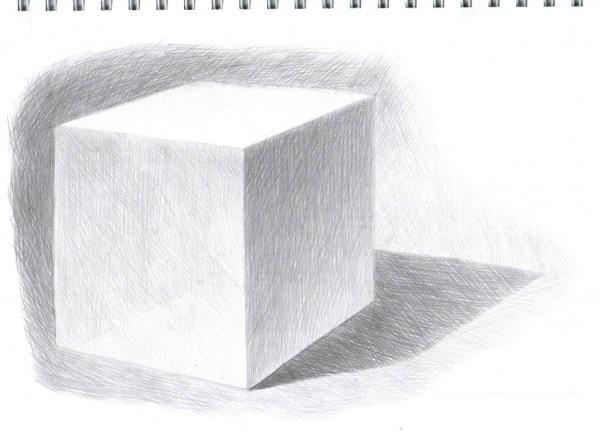 Гипсовый куб для рисования