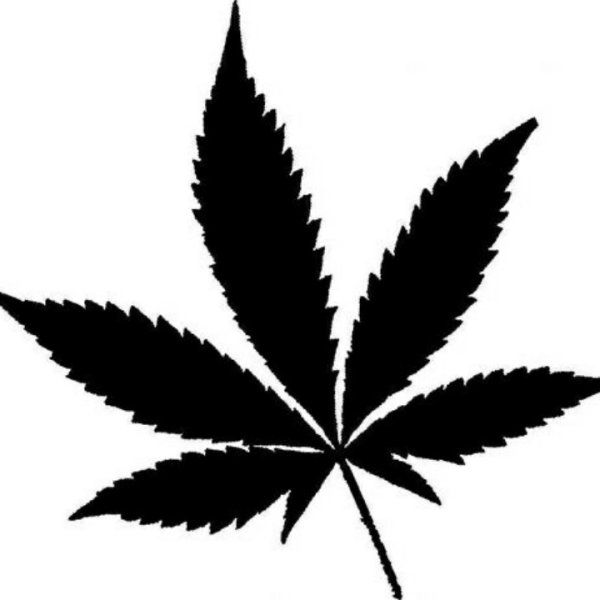 Конопля трафарет