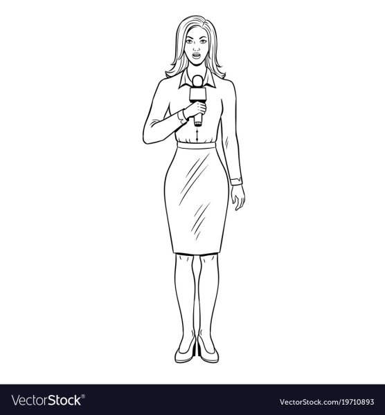 Раскраска профессии журналист