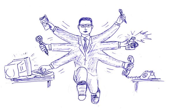 Журналист рисунок