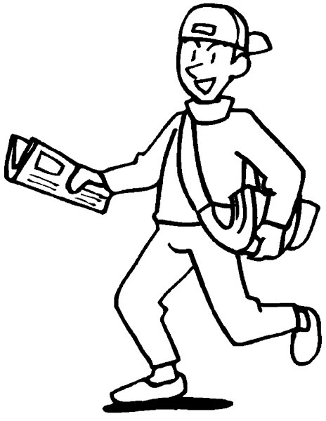 Журналист раскраска