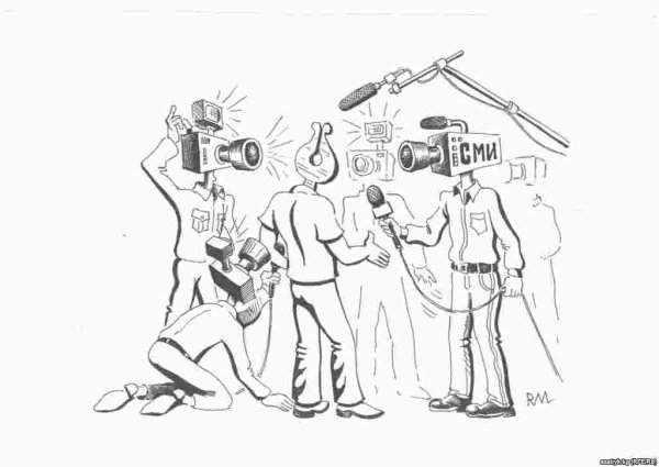 Журналист раскраска