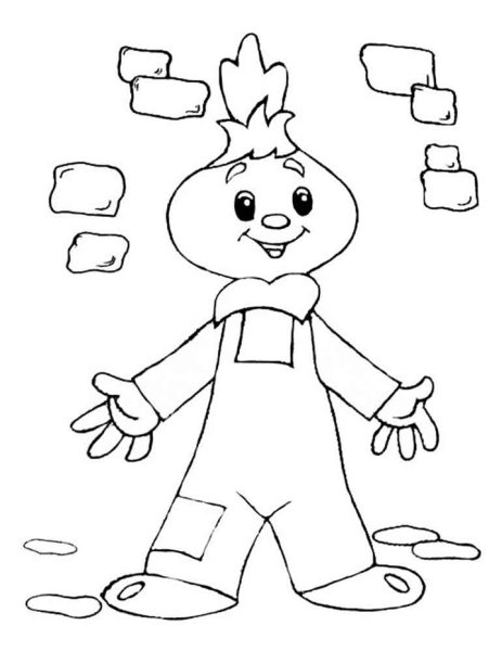 Баба Яга рисунок карандашом