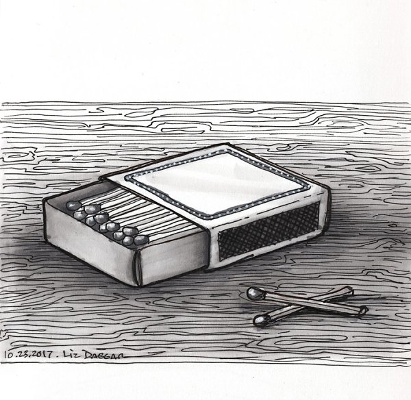 Коробок спичек раскраска