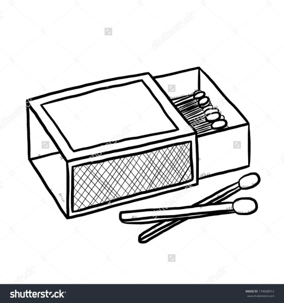 Коробка спичек раскраска для детей