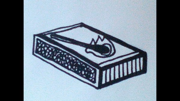 Спичечный коробок рисунок