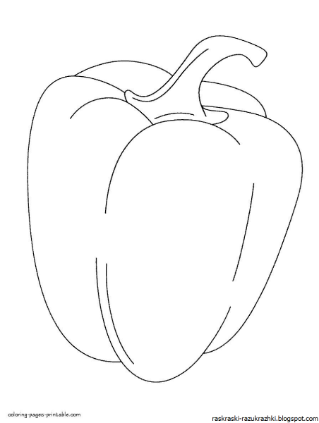 Перец раскраска