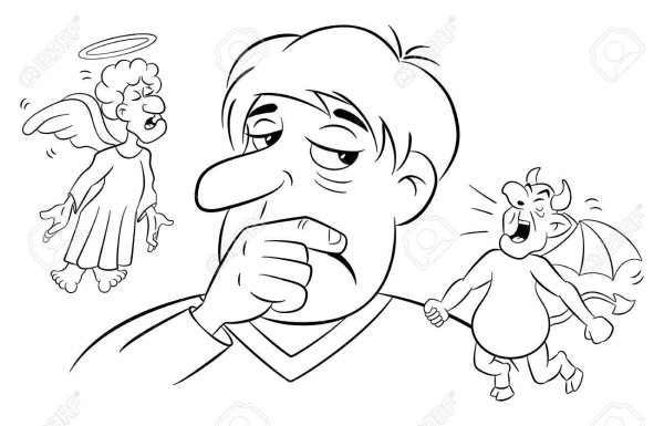 Раскраска на тему совесть