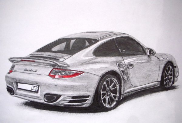 Porsche 911 Turbo s Crayon