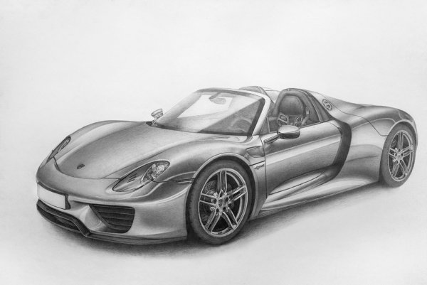 Раскраска Porsche 918 Spyder