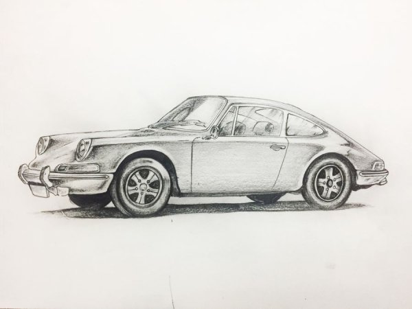 Porsche 911 930 draw