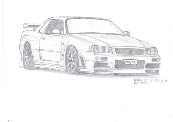 Nissan Skyline r32 Sketch