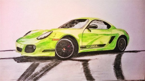 Нарисовать порш
