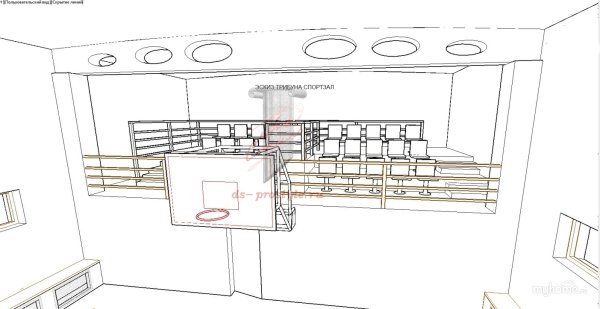 Эскиз спортивного зала