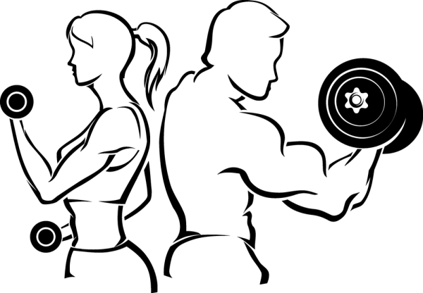 Спортивные девушки карандашом