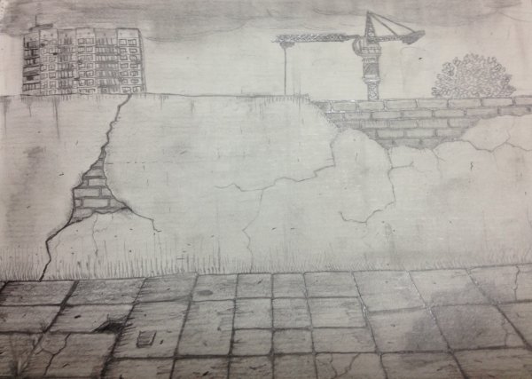 Рисунки на стену карандашом