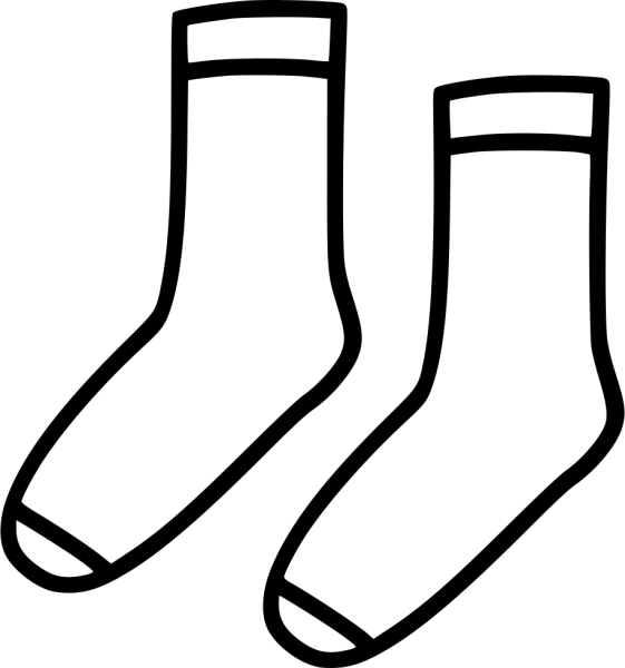 Носки на белом фоне