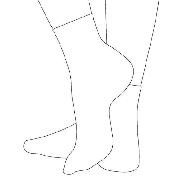 Носки раскраска для детей