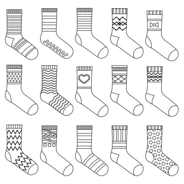 Носки для раскрашивания детям