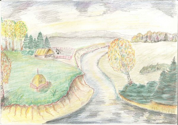Рисунок на тему природа родного края