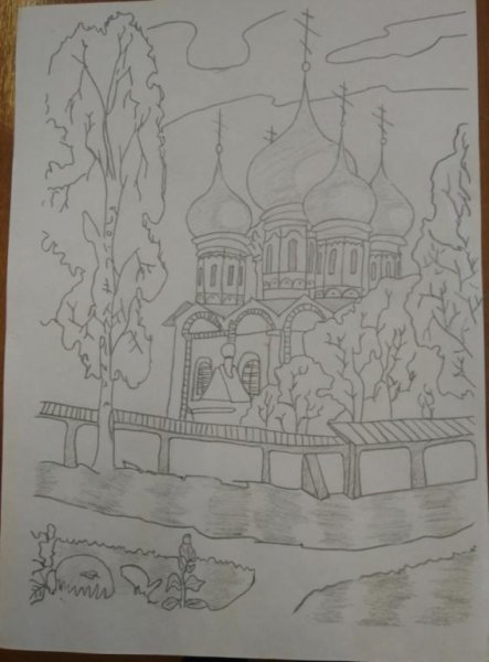 Православный храм раскраска