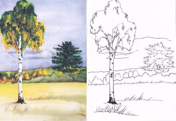 Рисунок на тему моё село