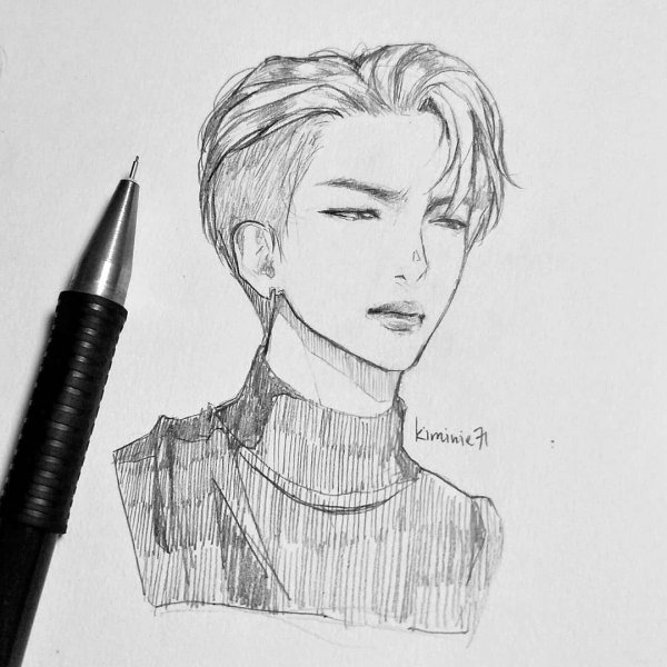 Рисунки БТС Намджун