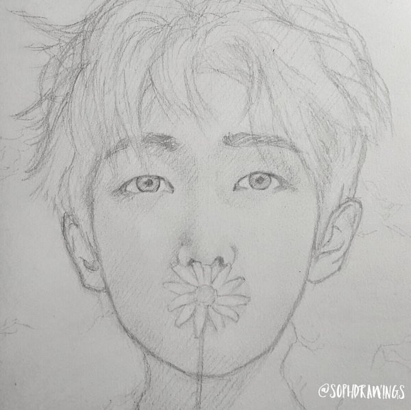 Рисунки БТС Намджун