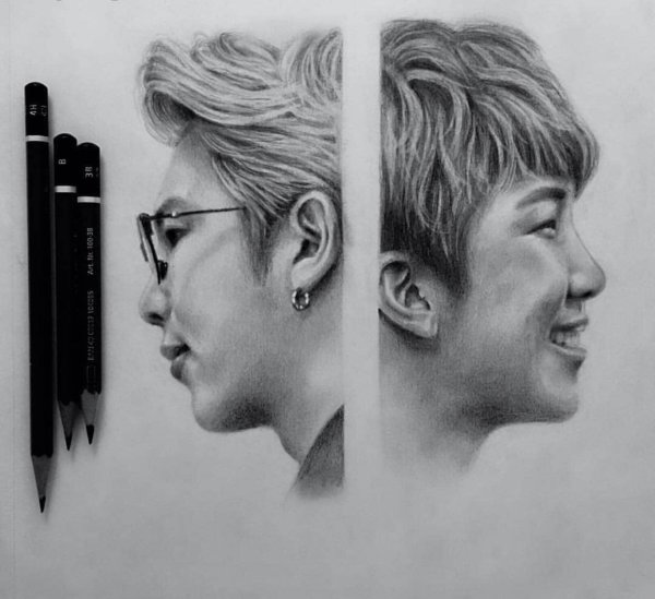 Рисунки БТС Намджун