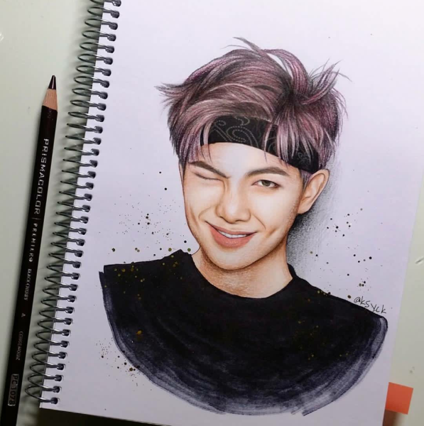 Рисунки BTS Ким Намджун