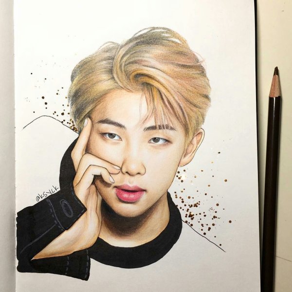Рисунки BTS Ким Намджун
