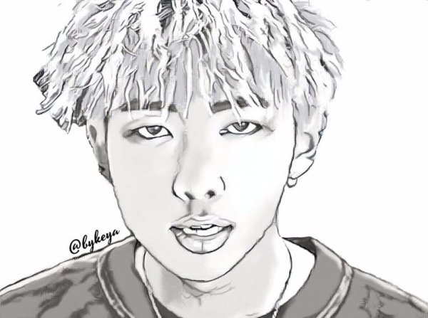 Намджун Mic Drop арт