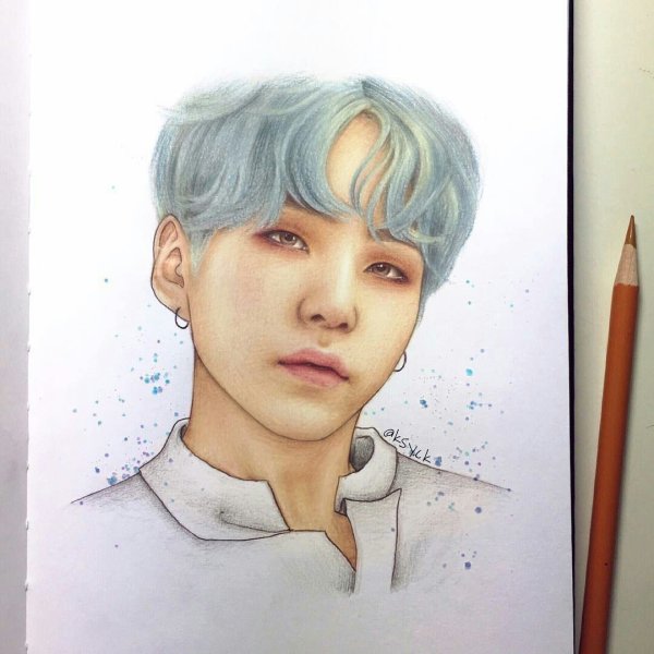 БТС мин Юнги для срисовки