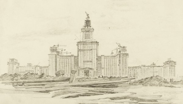 Сталинская высотка вектор