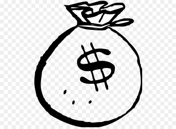 Мешок с деньгами раскраска