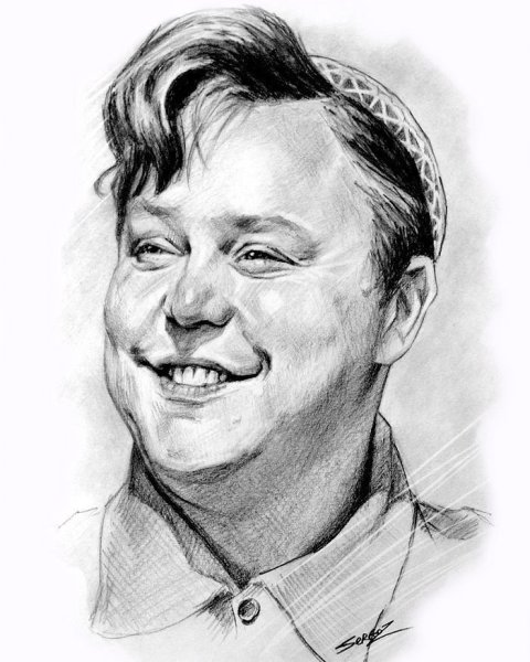 Дональд Трамп портрет карандашом