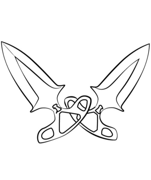 Шадоу ТЫЧКОВЫЕ ножи чертеж