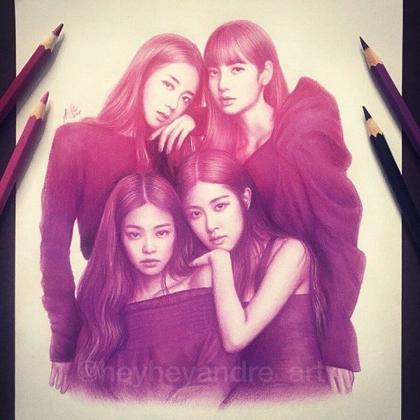 Срисовать Блэк Пинк