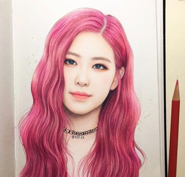 Розе Блэк Пинк портрет