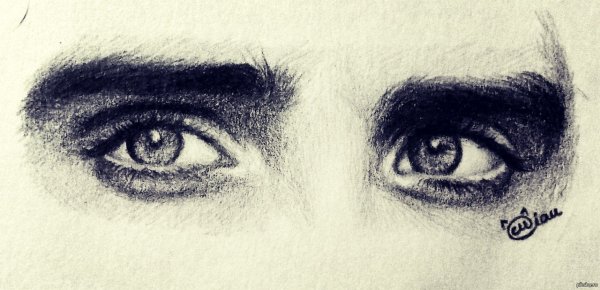 Глаза ручкой мужские