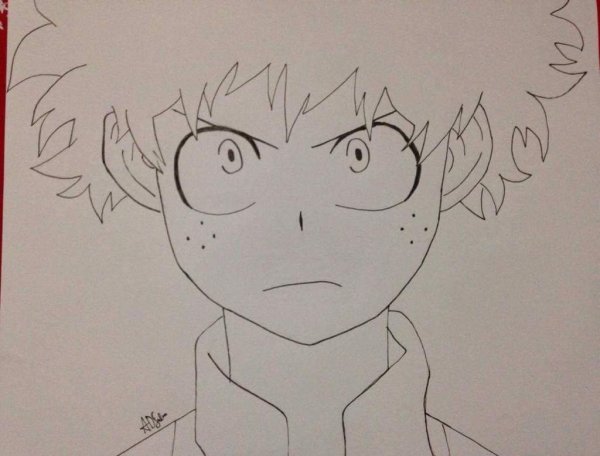 Изуку Мидория контур