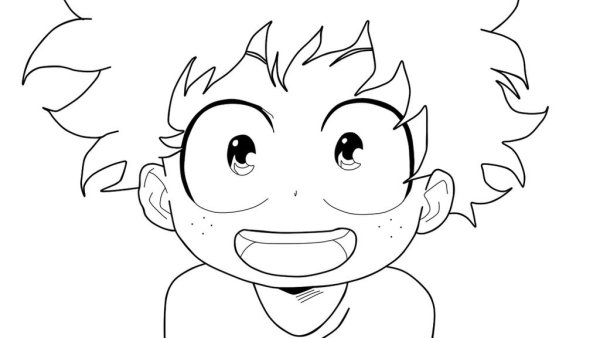 Мидория карандашом для срисовки