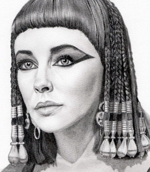 Клеопатра раскраска