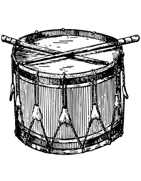 Барабан карандашом