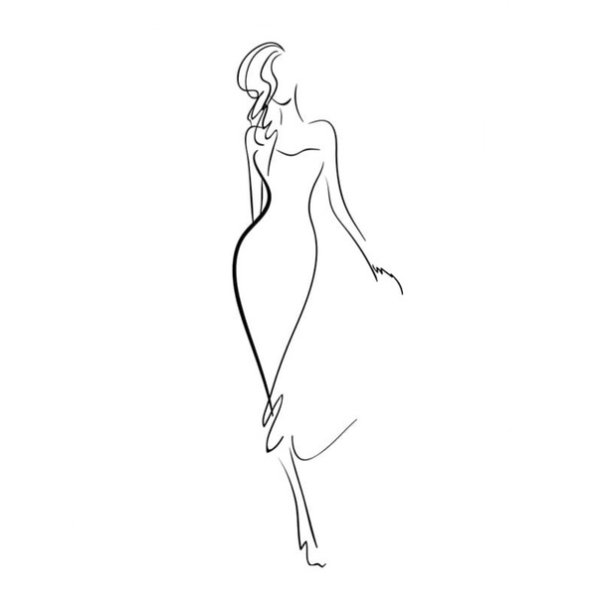 Контурные рисунки женского тела