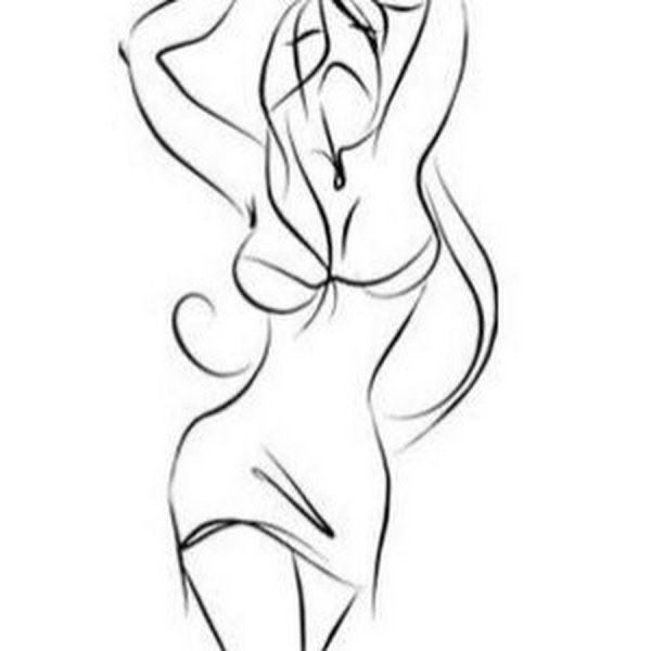 Контур женского тела