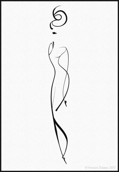 Силуэт женской фигуры