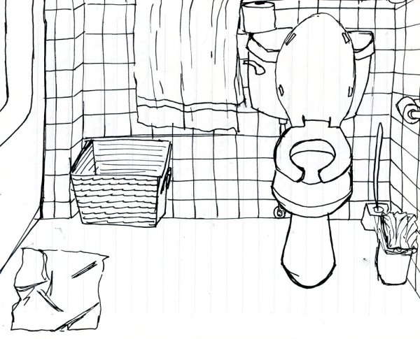 Раскраска ванной комнаты