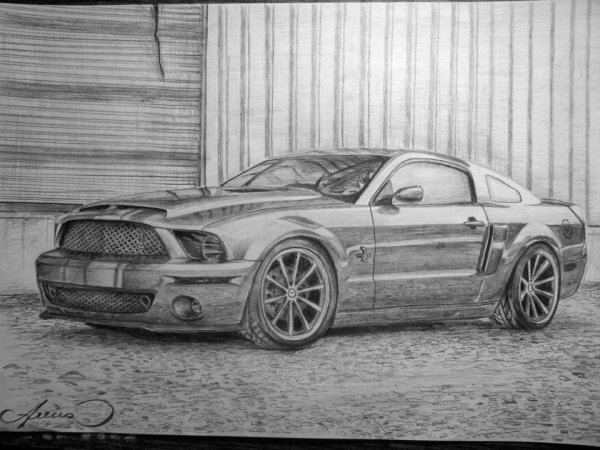 Рисунок Форд Мустанг Шелби gt 500